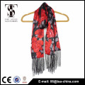 2015 new style scarf printing rose shawl